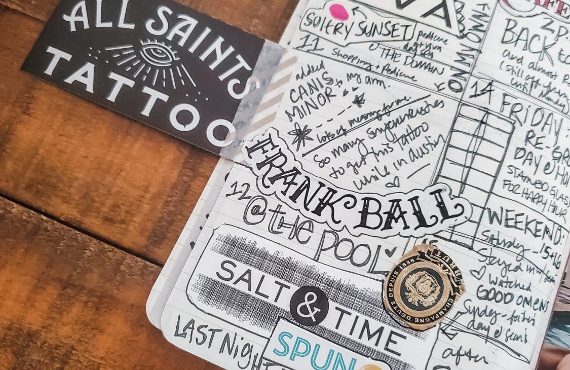 Favorite Art Journal Spreads: Daily Agenda