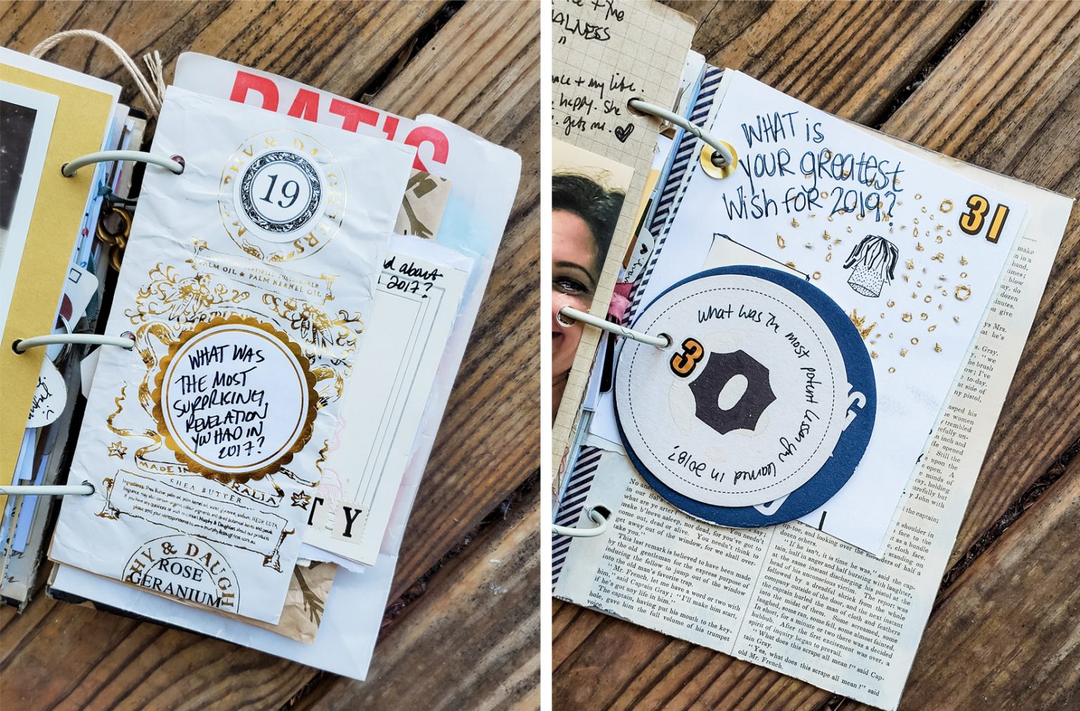 Wizard Journal Ringed FAVORITE ART JOURNAL SPREADS: RINGED JOURNALS – the soul of hope